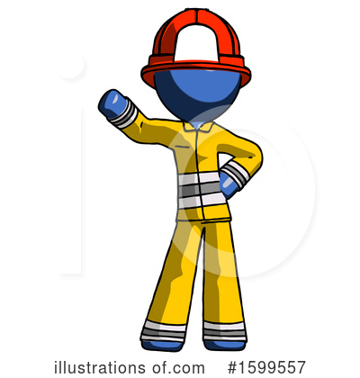 Royalty-Free (RF) Blue Design Mascot Clipart Illustration by Leo Blanchette - Stock Sample #1599557