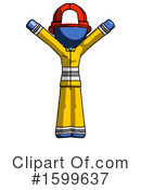 Blue Design Mascot Clipart #1599637 by Leo Blanchette
