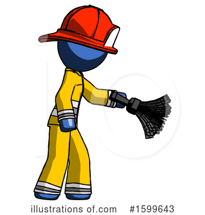 Royalty-Free (RF) Blue Design Mascot Clipart Illustration by Leo Blanchette - Stock Sample #1599643