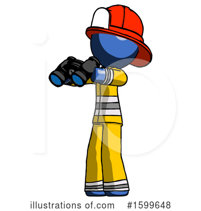 Royalty-Free (RF) Blue Design Mascot Clipart Illustration by Leo Blanchette - Stock Sample #1599648
