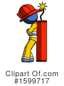 Blue Design Mascot Clipart #1599717 by Leo Blanchette