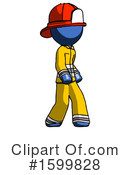 Blue Design Mascot Clipart #1599828 by Leo Blanchette