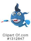 Blue Fish Clipart #1312847 by Julos