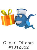 Blue Fish Clipart #1312852 by Julos