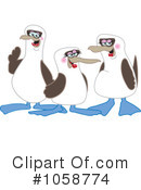 Blue Footed Boobie Clipart #1058774 by Mascot Junction