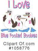 Blue Footed Boobie Clipart #1058776 by Mascot Junction