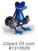 Blue Frog Clipart #1310529 by Julos