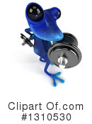 Blue Frog Clipart #1310530 by Julos