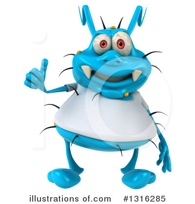 Blue Germ Clipart #1316285 by Julos
