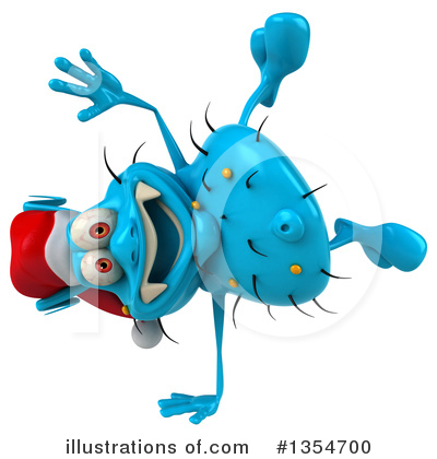 Royalty-Free (RF) Blue Germ Clipart Illustration by Julos - Stock Sample #1354700