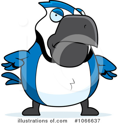 Royalty-Free (RF) Blue Jay Clipart Illustration by Cory Thoman - Stock Sample #1066637