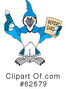 Blue Jay Mascot Clipart #62679 by Toons4Biz