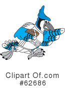 Blue Jay Mascot Clipart #62686 by Toons4Biz