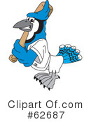 Blue Jay Mascot Clipart #62687 by Mascot Junction
