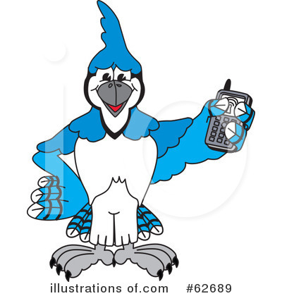 Blue Jay Mascot Clipart #62689 by Toons4Biz