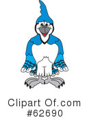Blue Jay Mascot Clipart #62690 by Toons4Biz