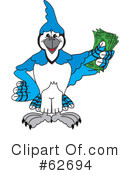 Blue Jay Mascot Clipart #62694 by Toons4Biz