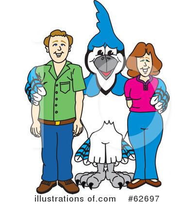 Blue Jay Mascot Clipart #62697 by Toons4Biz