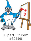 Blue Jay Mascot Clipart #62698 by Mascot Junction