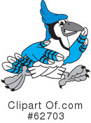 Blue Jay Mascot Clipart #62703 by Toons4Biz