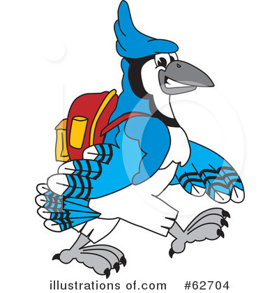 Blue Jay Mascot Clipart #62704 by Toons4Biz