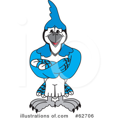 Blue Jay Mascot Clipart #62706 by Toons4Biz