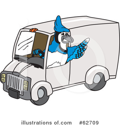 Blue Jay Mascot Clipart #62709 by Toons4Biz