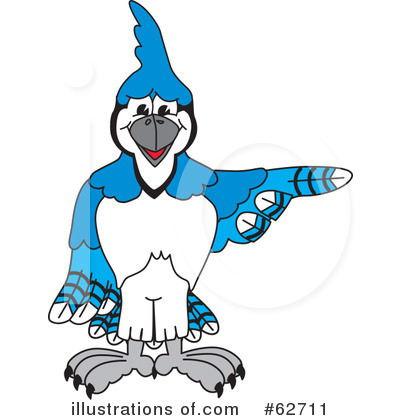 Blue Jay Mascot Clipart #62711 by Toons4Biz