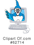 Blue Jay Mascot Clipart #62714 by Toons4Biz