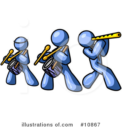 Music Band Clipart #10867 by Leo Blanchette