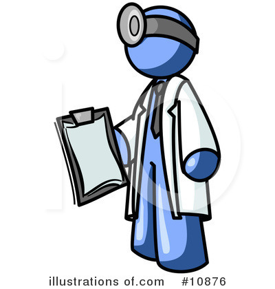 Royalty-Free (RF) Blue Man Clipart Illustration by Leo Blanchette - Stock Sample #10876