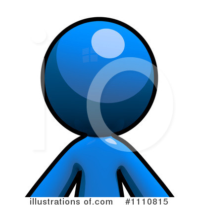 Blue Man Clipart #1110815 by Leo Blanchette