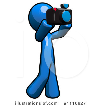 Royalty-Free (RF) Blue Man Clipart Illustration by Leo Blanchette - Stock Sample #1110827