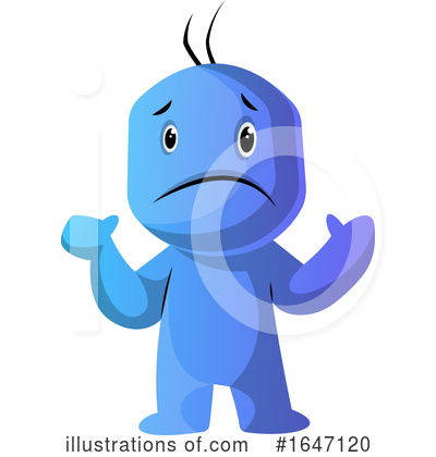 Royalty-Free (RF) Blue Man Clipart Illustration by Morphart Creations - Stock Sample #1647120