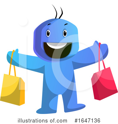 Royalty-Free (RF) Blue Man Clipart Illustration by Morphart Creations - Stock Sample #1647136