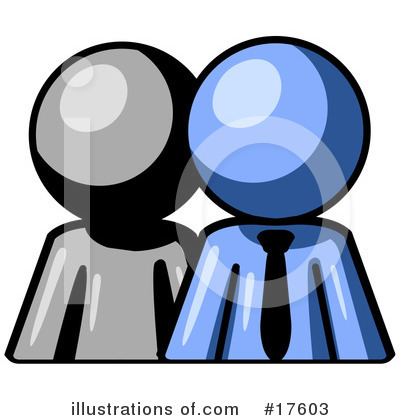 Royalty-Free (RF) Blue Man Clipart Illustration by Leo Blanchette - Stock Sample #17603