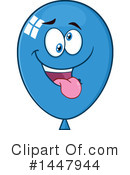 Blue Party Balloon Clipart #1447944 by Hit Toon