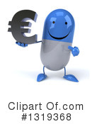 Blue Pill Character Clipart #1319368 by Julos