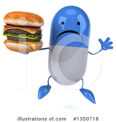 Blue Pill Character Clipart #1350718 by Julos