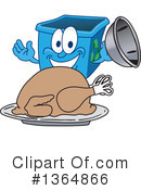 Blue Recycle Bin Character Clipart #1364866 by Mascot Junction