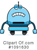 Blue Robot Clipart #1091630 by Cory Thoman