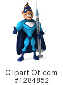 Blue Super Hero Clipart #1284852 by Julos