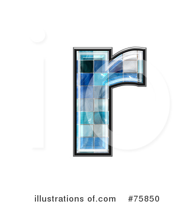 Royalty-Free (RF) Blue Tile Symbol Clipart Illustration by chrisroll - Stock Sample #75850