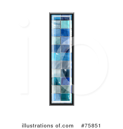 Royalty-Free (RF) Blue Tile Symbol Clipart Illustration by chrisroll - Stock Sample #75851