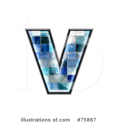 Royalty-Free (RF) Blue Tile Symbol Clipart Illustration by chrisroll - Stock Sample #75867
