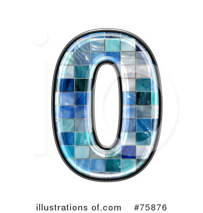 Royalty-Free (RF) Blue Tile Symbol Clipart Illustration by chrisroll - Stock Sample #75876