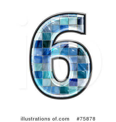 Royalty-Free (RF) Blue Tile Symbol Clipart Illustration by chrisroll - Stock Sample #75878