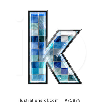Royalty-Free (RF) Blue Tile Symbol Clipart Illustration by chrisroll - Stock Sample #75879