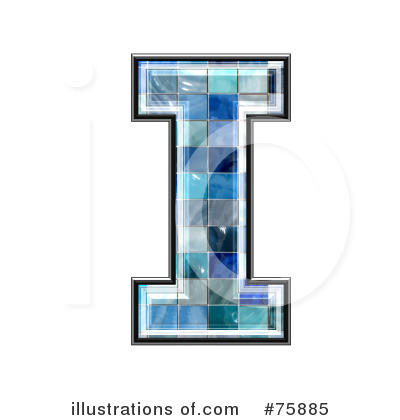 Royalty-Free (RF) Blue Tile Symbol Clipart Illustration by chrisroll - Stock Sample #75885