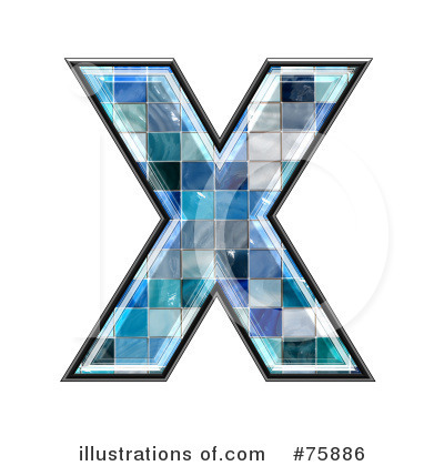 Royalty-Free (RF) Blue Tile Symbol Clipart Illustration by chrisroll - Stock Sample #75886
